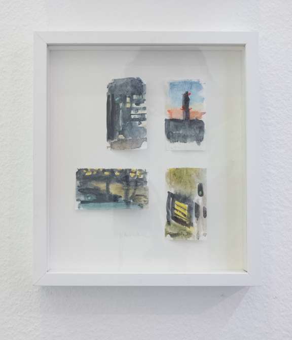 Cigarette paper painting